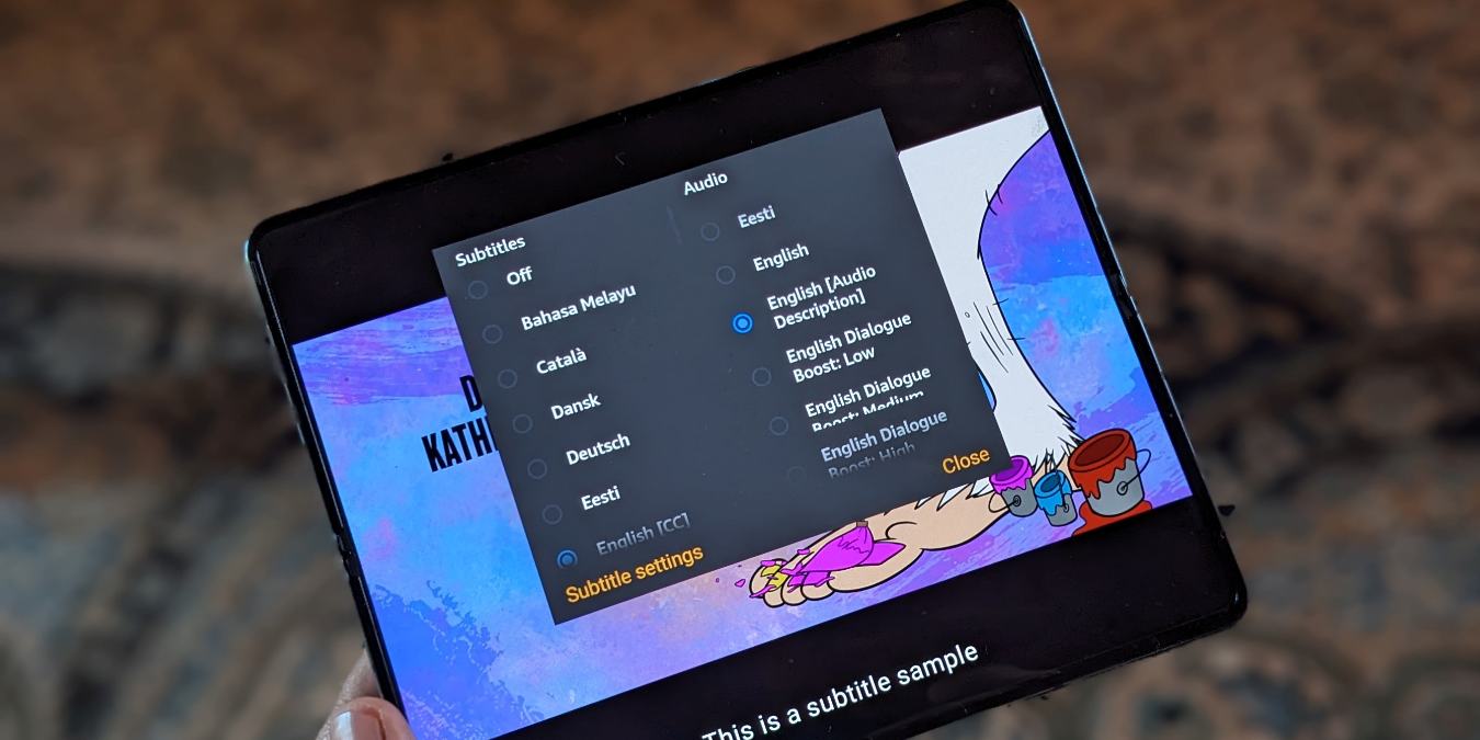 Amazon Prime Video Turn Off Audio Description