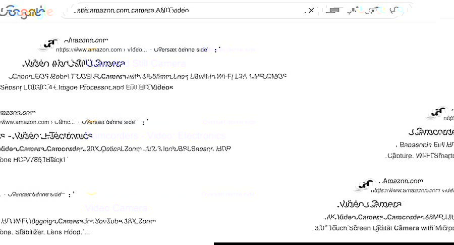 Google Boolean Search Operators for Camera and Video