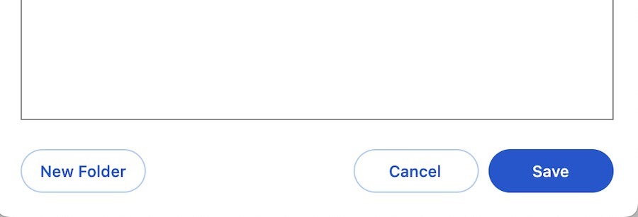 The Save Button in Google Chrome Bookmarks