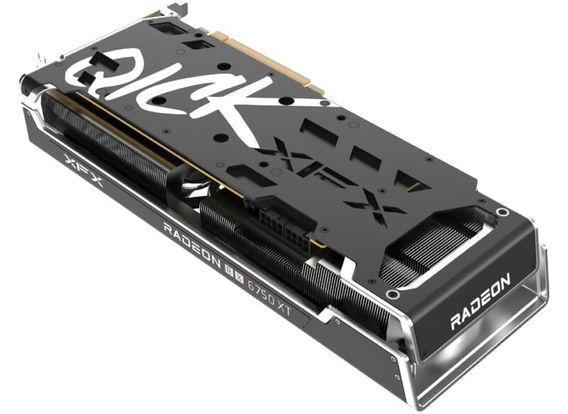 An image of the AMD Radeon RX 6750 XT, a popular budget graphics card.