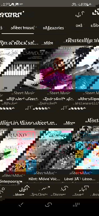 Everand sheet music tab.